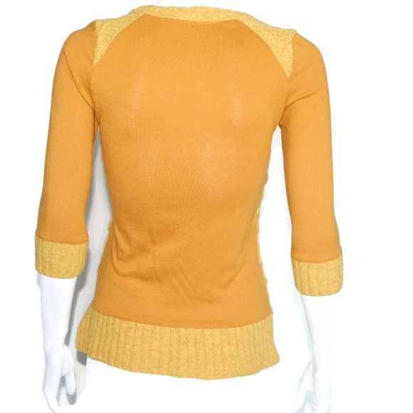 Pilcro and the Letterpress Mustard/Orange Sweater - Picture 4 of 5